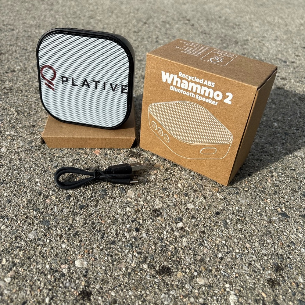 Plative Whammo 2 Portable Bluetooth Speaker - White & Black